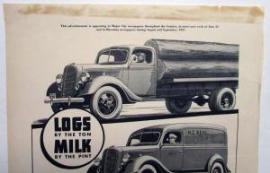 1938 Ford Truck V8 Stop Wasting Money Get A Truck Ad Proof Original