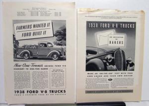 1938 Ford V8 Truck Features Farmers Wanted It Ford Built It Ad Proof Original