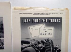 1938 Ford V8 Truck Features Farmers Wanted It Ford Built It Ad Proof Original