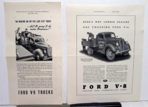 1938 Ford V8 Truck Heres Why Lumber Dealers Are Choosing Ford Ad Proof Orig