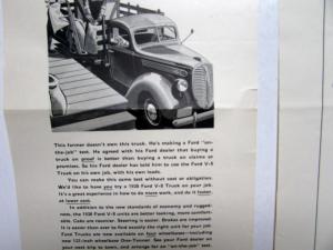 1938 Ford V8 Truck Heres Why Lumber Dealers Are Choosing Ford Ad Proof Orig