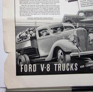1938 Ford V8 Truck Commercial Cars HD Delivery Features Ad Proof Original