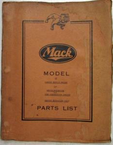 1970 Mack Truck LP Model Parts Book - Number 1340