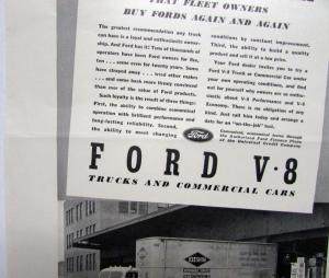 1938 Ford V8 Truck Delivery So Good So Economical Ad Proof Original