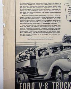1938 Ford V8 Truck An Evening Frock Or A Load Of Rock Ad Proof Orignal