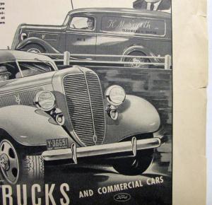 1938 Ford V8 Truck An Evening Frock Or A Load Of Rock Ad Proof Orignal