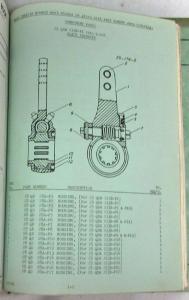 1958 Mack Truck LRVX Model Parts Book - Number 2560