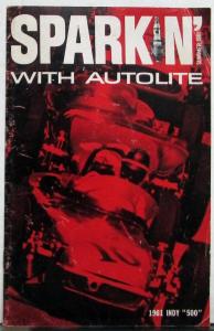 1961 Sparkin Autolite Independent Garages Magazine Indy 500 Ford in 62 Orig