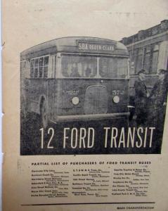 1938 Ford Transit Bus Features Why Revenue Goes Up Cost Goes Down Ad Proof Orig