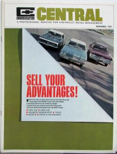 1967 Chevrolet Communication Central Intro 1968 Cars Dealer Only Item Magazine