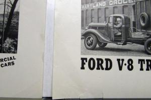 1938 Ford Trucks V8 Commercial Cars Powered To Fit Your Job Ad Proof Orig