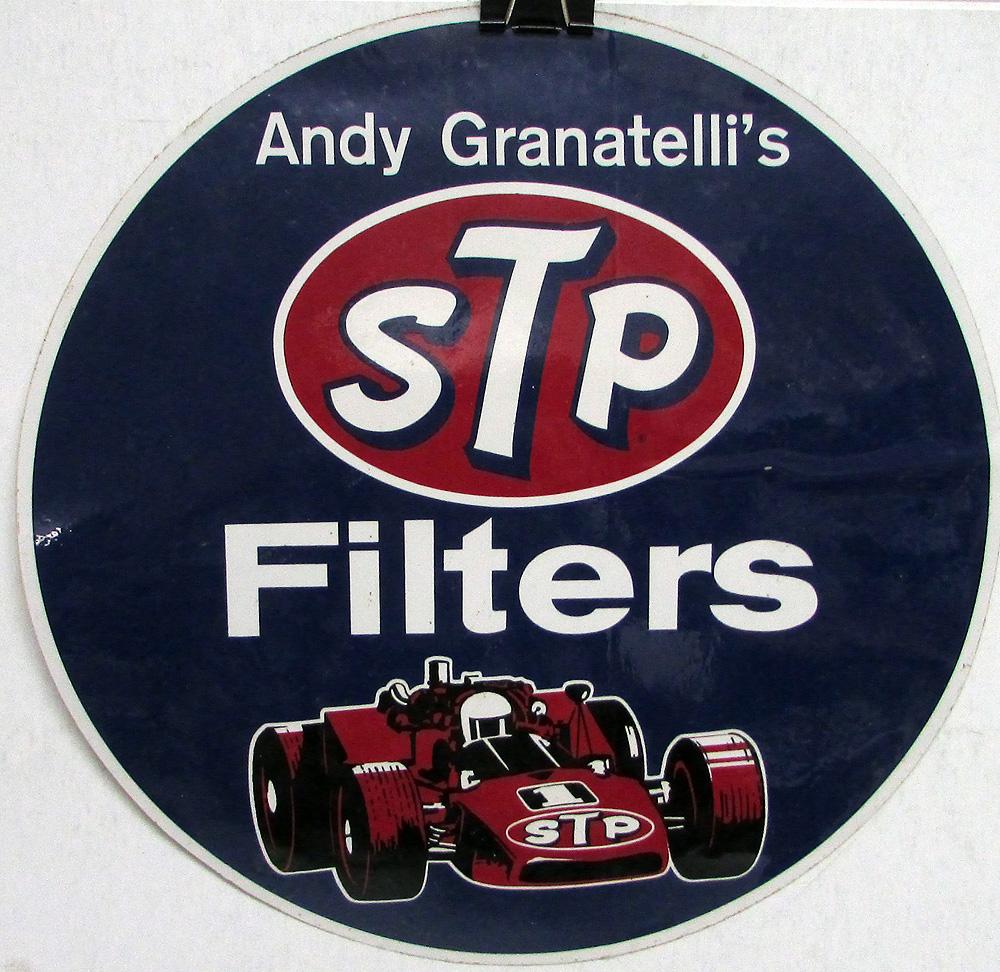 STP Filters Andy Granatelli's Sticker 11 Inch Diameter Original
