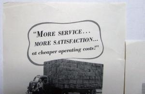 1939 Ford V8 Trucks More Service More Satisfaction Ad Proof Original