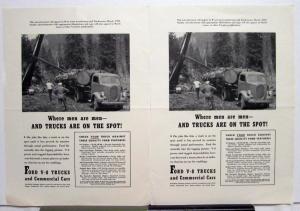 1939 Ford V8 Trucks Features Trucks Are On The Spot Ad Proof Original