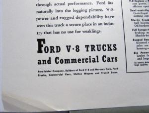 1939 Ford V8 Trucks Features Trucks Are On The Spot Ad Proof Original