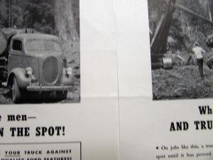 1939 Ford V8 Trucks Features Trucks Are On The Spot Ad Proof Original