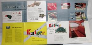 1951 Kaiser Frazer Sedan Deluxe Special Club Coupe Dealer Sales Brochure Folder