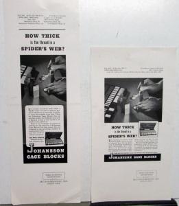 1941 Ford Johansson Gage Blocks How Thick Is The Thread In A Spiders Web AdProof