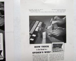1941 Ford Johansson Gage Blocks How Thick Is The Thread In A Spiders Web AdProof