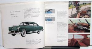 1951 Kaiser Frazer Sedan Deluxe Special Coupe Traveler Prestige Dealer Brochure