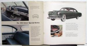 1951 Kaiser Frazer Sedan Deluxe Special Coupe Traveler Prestige Dealer Brochure