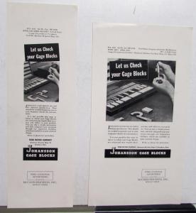 1941 Ford Johansson Gage Blocks Let Us Check Your Gage Blocks Ad Proof