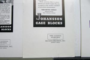 1942 Ford Johansson Gage Blocks Accuracy To The Nth Degree Ad Proof Original