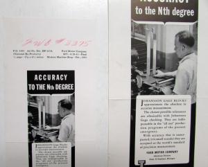 1942 Ford Johansson Gage Blocks Accuracy To The Nth Degree Ad Proof Original