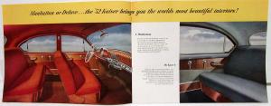 1952 Kaiser Frazer Dealer Color Brochure Sedan Manhattan Club Coupe Traveler