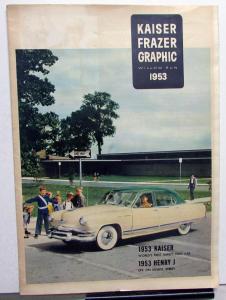 1953 Kaiser Frazer Sedan Manhattan Henry J Graphic Willow Run Newspaper Brochure