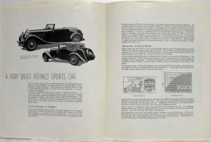 1935 Bentley 3 1/2 Litre Drop-Head Coupe The Motor Article Reprint