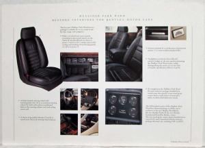 1993 Bentley Mulliner Park Ward Interiors Sheets