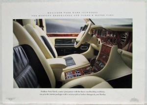 1993 Bentley Mulliner Park Ward Interiors Sheets