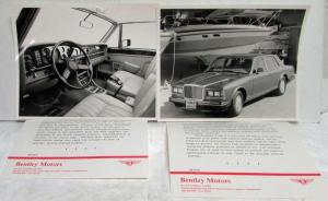 1988 Bentley Mulsanne S Press Kit