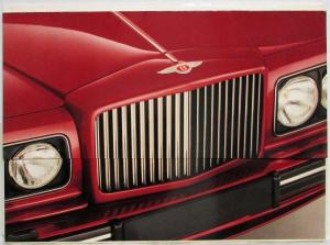 1990 Bentley Oversized Press Kit - Turbo R Continental Mulsanne S Eight