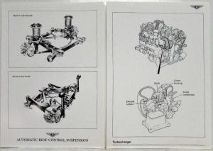 1990 Bentley Oversized Press Kit - Turbo R Continental Mulsanne S Eight