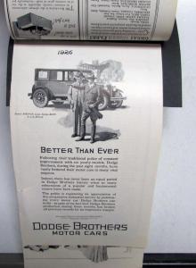 1926 Dodge Brothers Special DeLuxe Sedan Strength & Safety Ad Collection Orig