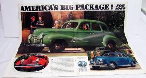 1940 Oldsmobile Large Dealer Brochure Series Sixty Seventy Custom 8 Cruiser Rare