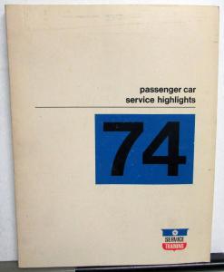1974 Chrysler Dodge Plymouth Service Highlights Manual Cuda Challenger Charger
