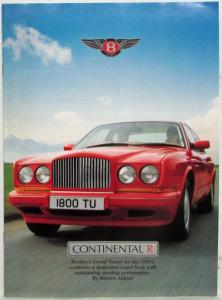 1991 Bentley Continental R Quest Magazine Article Reprint