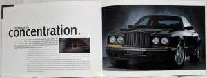 1996 Bentley Continental T Sales Brochure