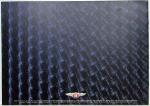 1996 Bentley Continental T Sales Brochure