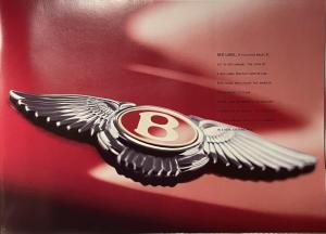 1999 Bentley Red Label Arnage Prestige Sales Brochure