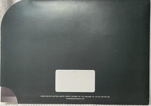 2000 Bentley Continental T Promotional Small Poster in Sleeve