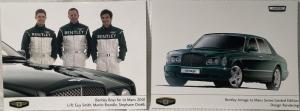 2001 Bentley Racing and LeMans Series Launch Media Information Press Kit