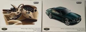 2001 Bentley Racing and LeMans Series Launch Media Information Press Kit