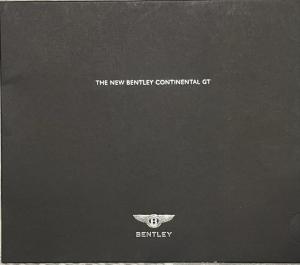 2002-2003 Bentley Continental GT Sales Brochure in Sleeve