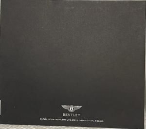 2002-2003 Bentley Continental GT Sales Brochure in Sleeve