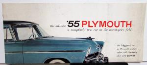 1955 Plymouth Dealer Prestige Sales Brochure Extra Large Belvedere Savoy Plaza