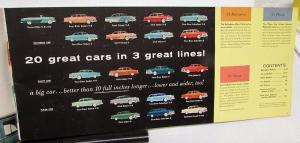 1955 Plymouth Dealer Prestige Sales Brochure Extra Large Belvedere Savoy Plaza